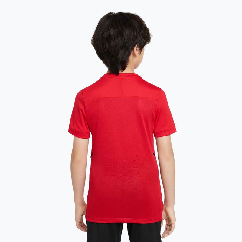 Футболка футбольна дитяча Nike Academy Dri-Fit Jr university red/university red/black 3