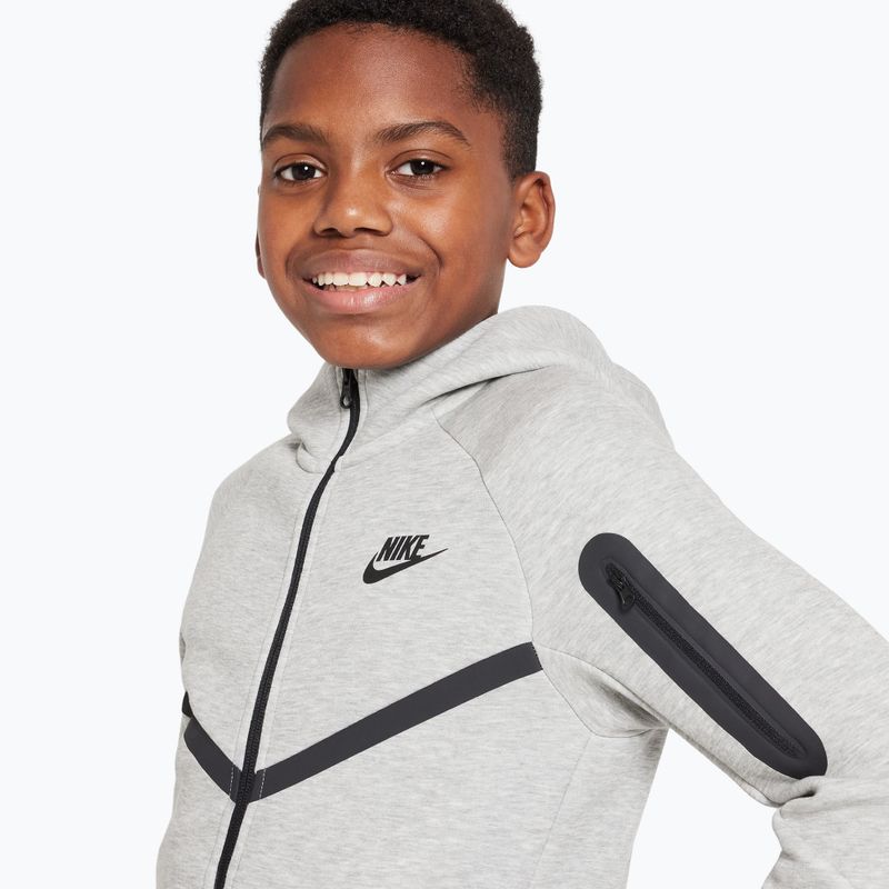 Кофта дитяча Nike Sportswear Tech Fleece dark grey heather/black/black 4