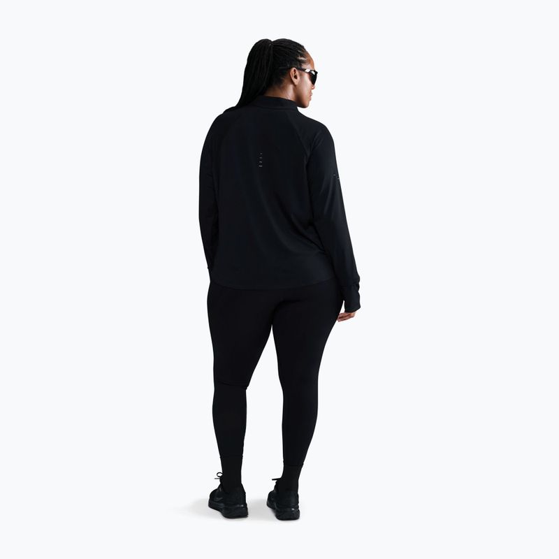 Лонгслів для бігу жіночий Nike Swift Dri-FIT UV 1/4-Zip Plus Size black 2
