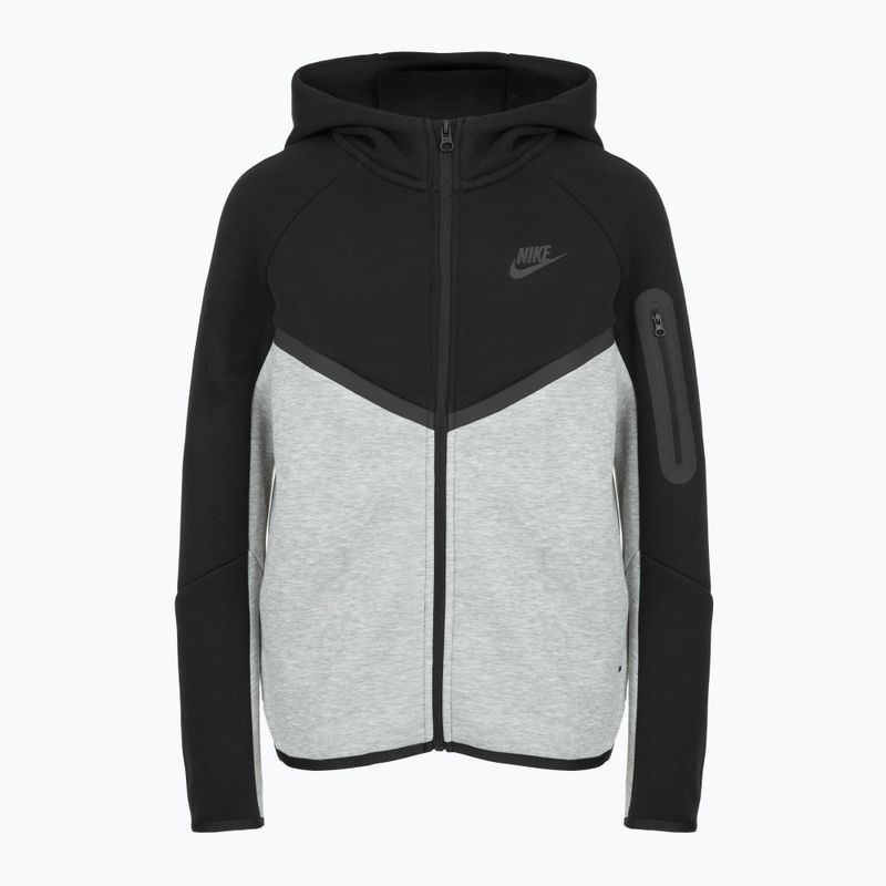 Кофта дитяча Nike Sportswear Tech Fleece Full-Zip dark grey heather/black/black/black 6