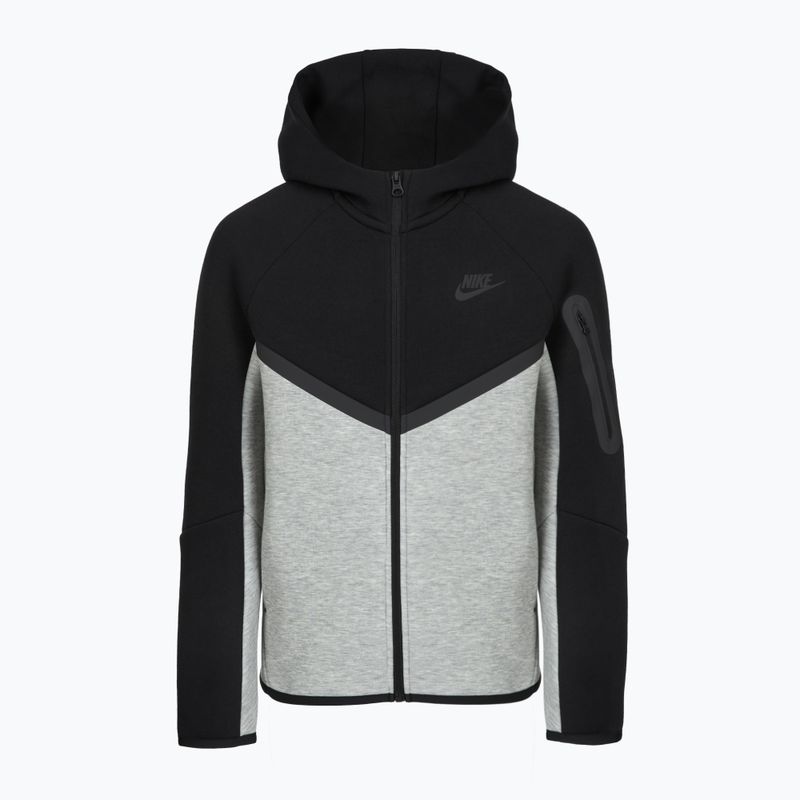 Кофта дитяча Nike Sportswear Tech Fleece Full Zip dark grey heather/black/black/black 9