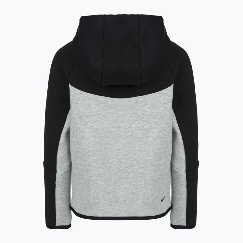 Кофта дитяча Nike Sportswear Tech Fleece Full Zip dark grey heather/black/black/black 10