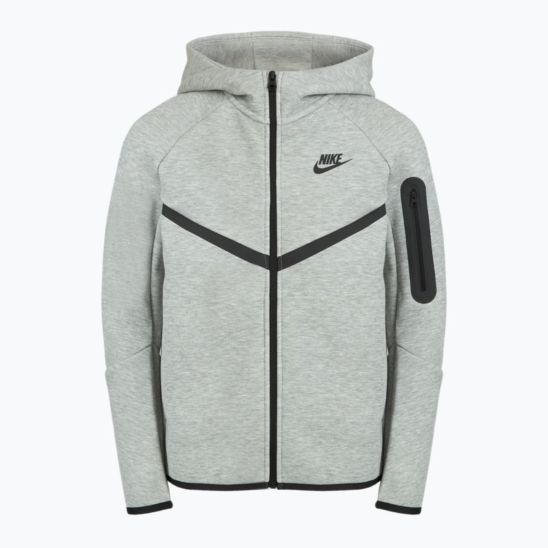 Кофта дитяча Nike Sportswear Tech Fleece Full-Zip dark grey heather/black/black 9