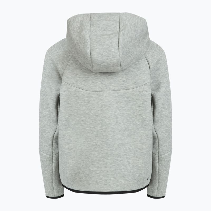 Кофта дитяча Nike Sportswear Tech Fleece Full-Zip dark grey heather/black/black 10