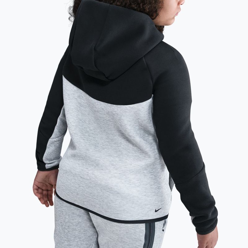 Кофта дитяча Nike Sportswear Tech Fleece Full-Zip dark grey heather/black/black/black 5