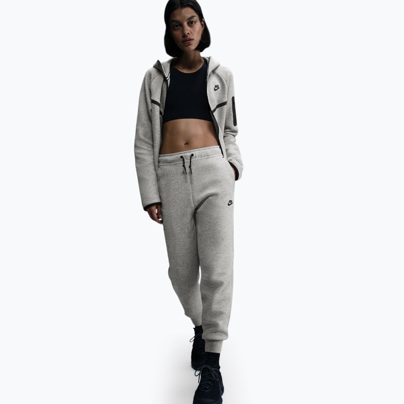 Штани жіночі Nike Sportswear Tech Fleece Mid-Rise dark grey heather/black 2