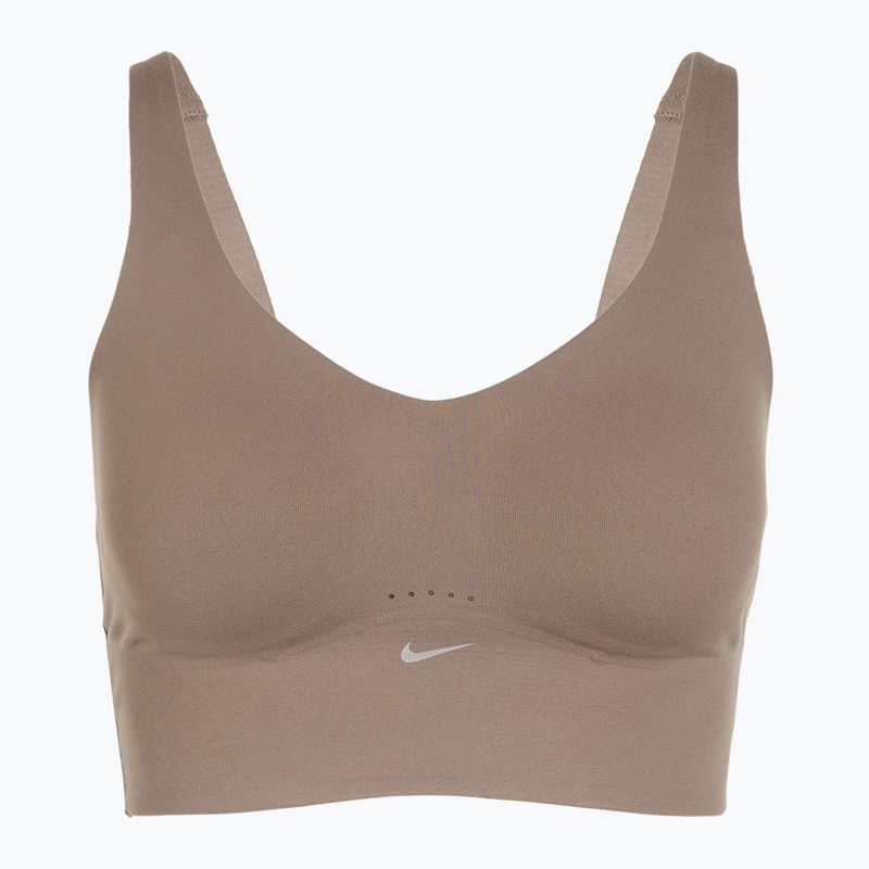 Бюстгальтер для тренувань Nike Alate Medium Support Longline mink brown/white 8