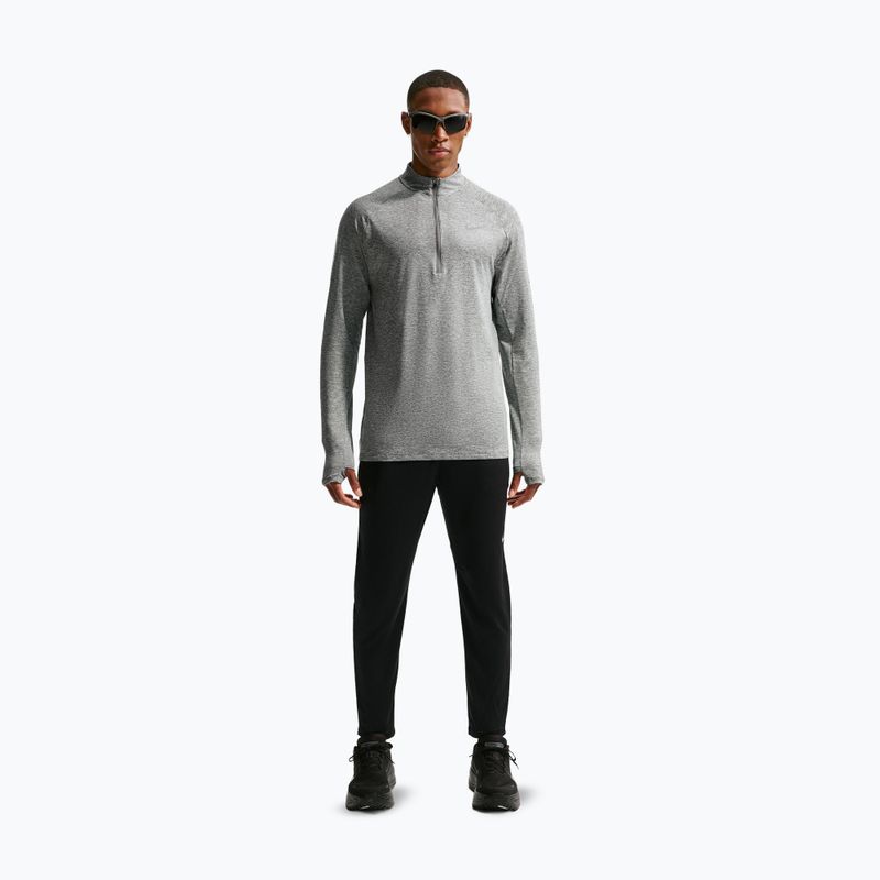 Кофта для бігу чоловіча Nike Stride 1/4 Zip Dri-Fit smoke grey/heather 2