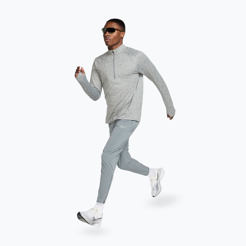 Кофта для бігу чоловіча Nike Stride 1/4 Zip Dri-Fit smoke grey/heather 4