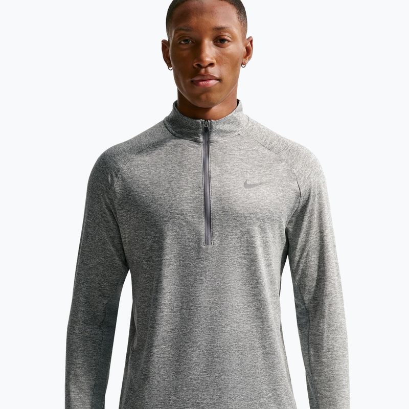 Кофта для бігу чоловіча Nike Stride 1/4 Zip Dri-Fit smoke grey/heather 5