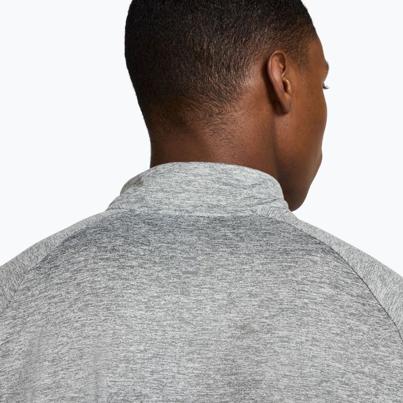 Кофта для бігу чоловіча Nike Stride 1/4 Zip Dri-Fit smoke grey/heather 8