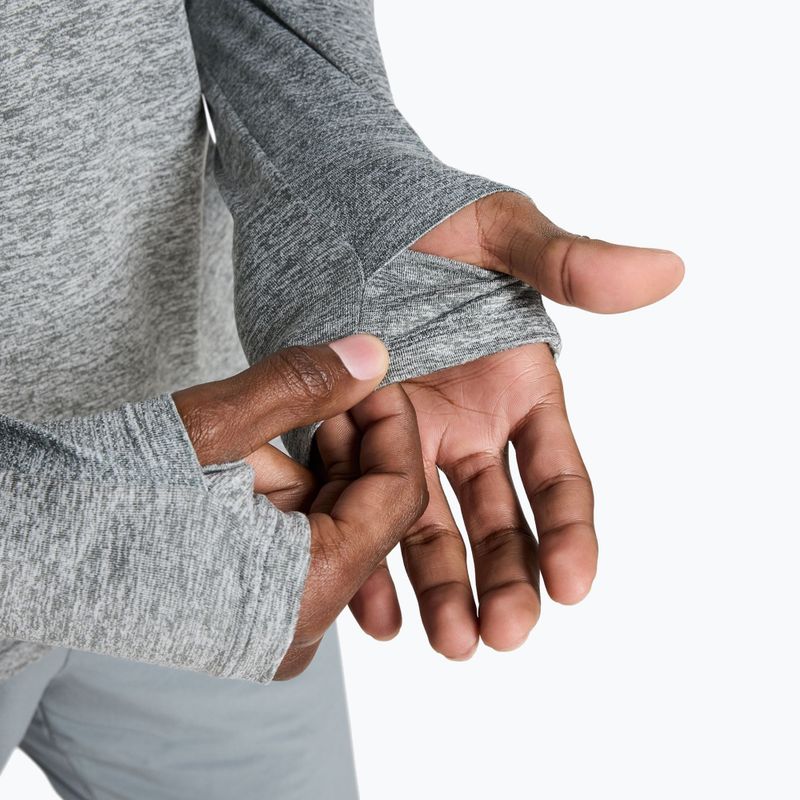 Кофта для бігу чоловіча Nike Stride 1/4 Zip Dri-Fit smoke grey/heather 9
