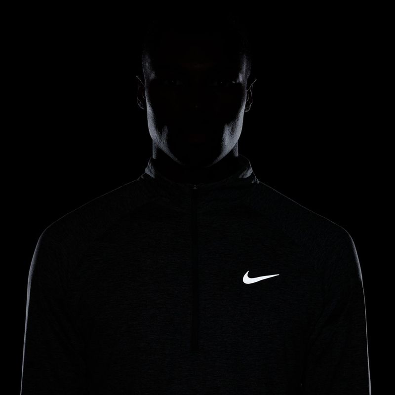 Кофта для бігу чоловіча Nike Stride 1/4 Zip Dri-Fit smoke grey/heather 10