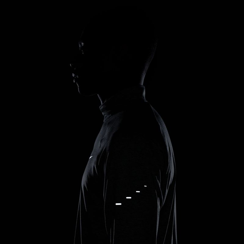 Кофта для бігу чоловіча Nike Stride 1/4 Zip Dri-Fit smoke grey/heather 12