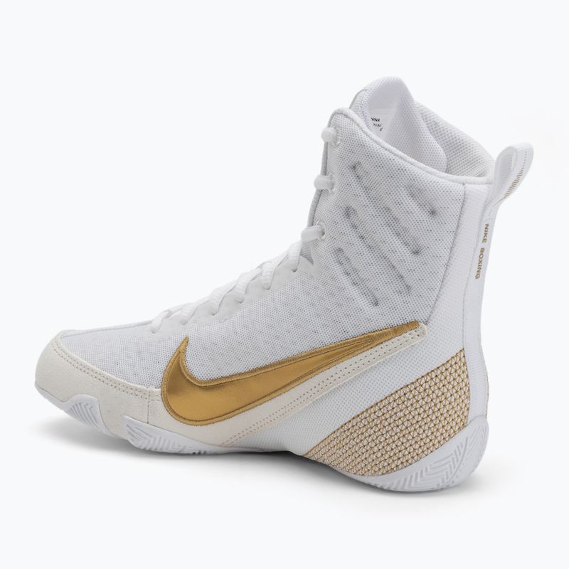 Кросівки боксерські Nike Machomai 3 white/metallic gold 3
