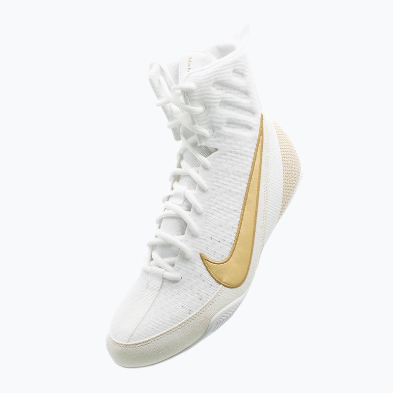 Кросівки боксерські Nike Machomai 3 white/metallic gold 4