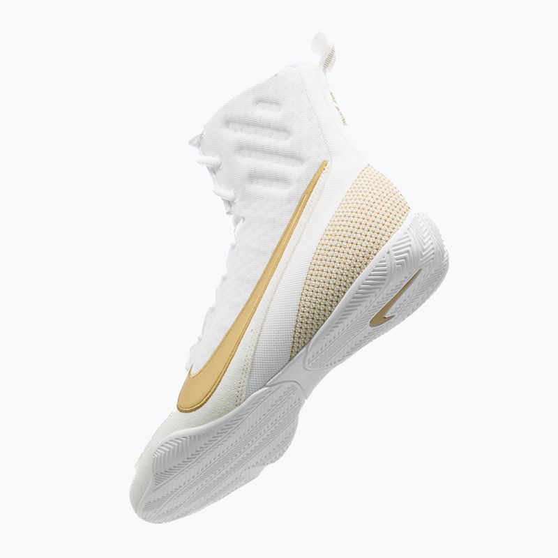 Кросівки боксерські Nike Machomai 3 white/metallic gold 5