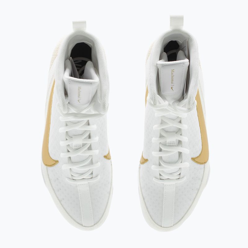 Кросівки боксерські Nike Machomai 3 white/metallic gold 6