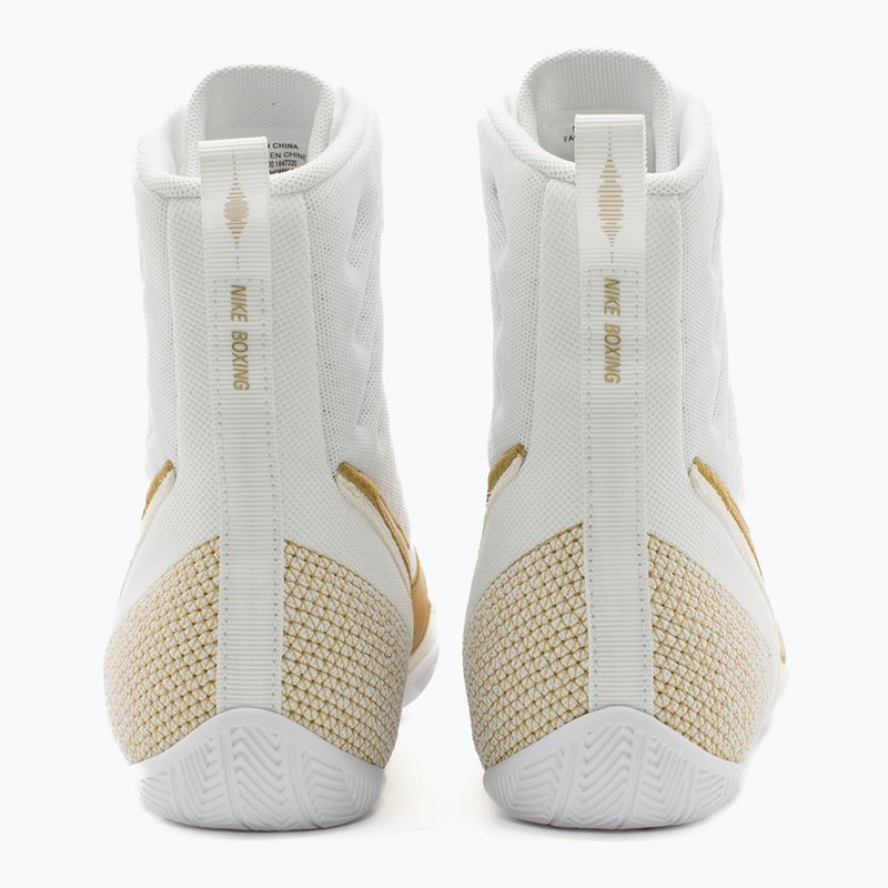 Кросівки боксерські Nike Machomai 3 white/metallic gold 7
