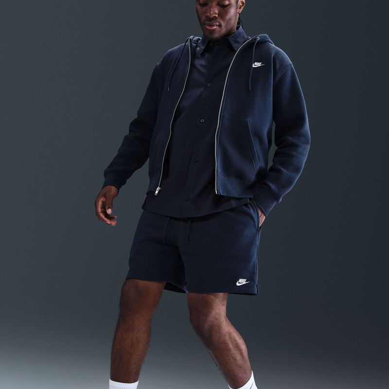 Шорти чоловічі Nike Club French Terry Flow obsidian/obsidian/white 6