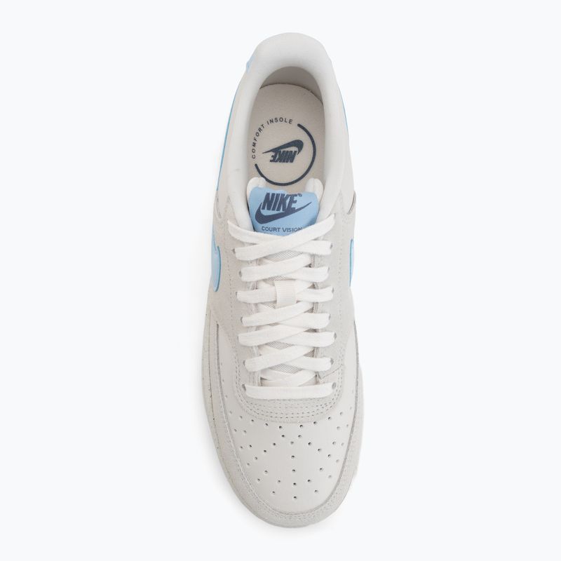 Кросівки жіночі Nike Court Vision Low phantom/light bone/psychic blue 5