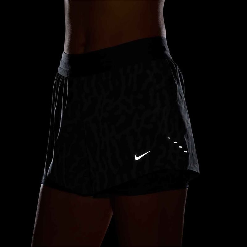 Шорти для бігу жіночі Nike Swift Dri-Fit Mid-Rise 2in1 black / black 7