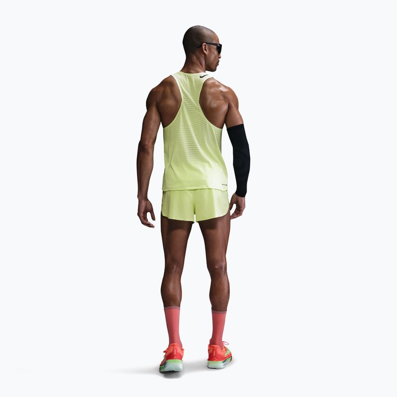 Футболка для бігу чоловіча Nike AeroSwift Dri-Fit ADV light lemon twist/black 3