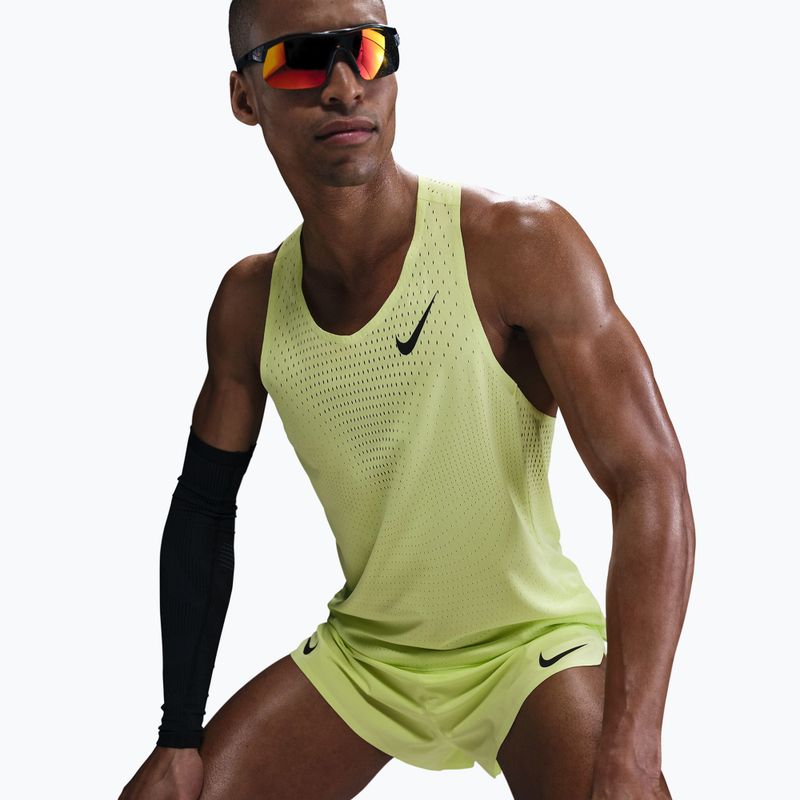 Футболка для бігу чоловіча Nike AeroSwift Dri-Fit ADV light lemon twist/black 6