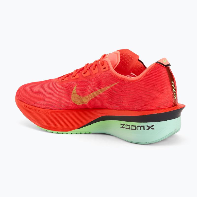Кросівки для бігу чоловічі Nike Vaporfly 4 bright crimson / lime blast / mint foam 3