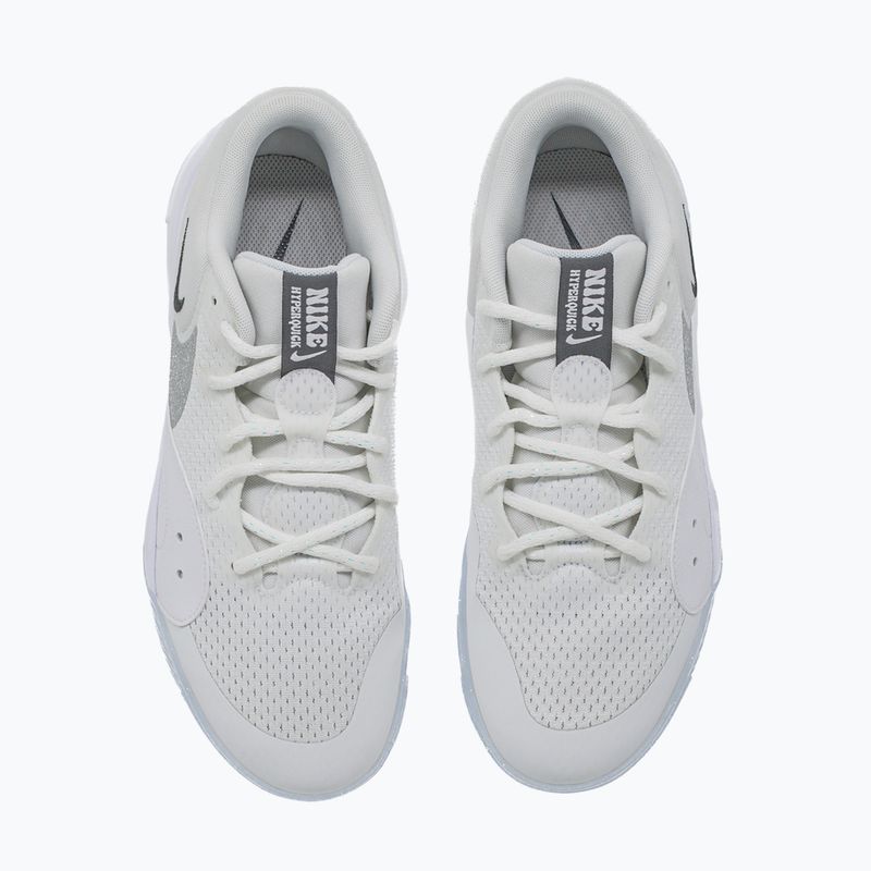 Кросівки волейбольні жіночі Nike Hyperquick Court Flight SE smmit white/metalic silver/pure platinum 12