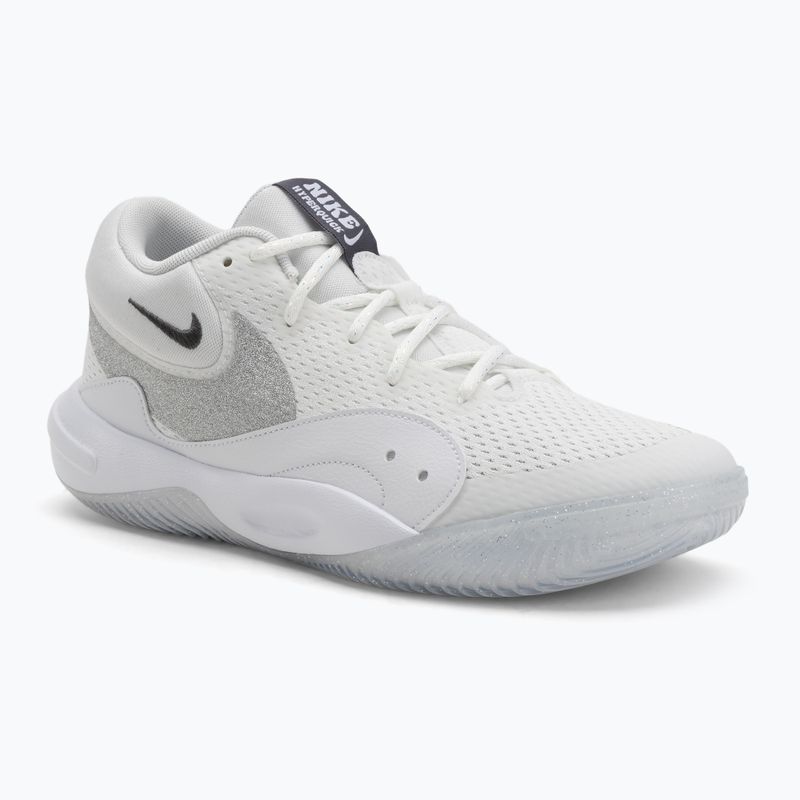 Кросівки волейбольні жіночі Nike Hyperquick Court Flight SE smmit white/metalic silver/pure platinum