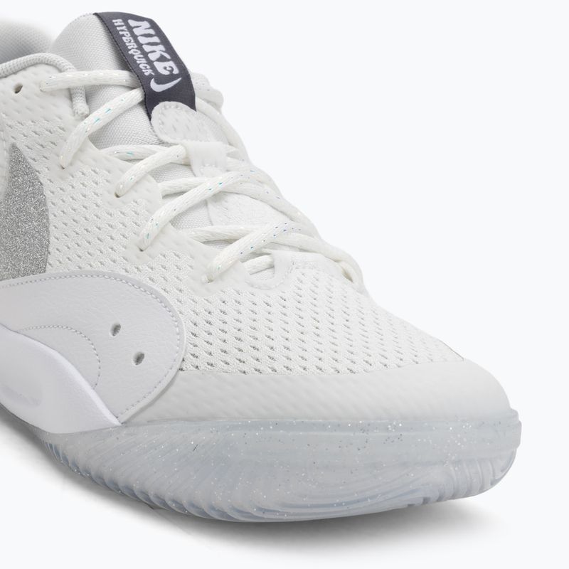 Кросівки волейбольні жіночі Nike Hyperquick Court Flight SE smmit white/metalic silver/pure platinum 7