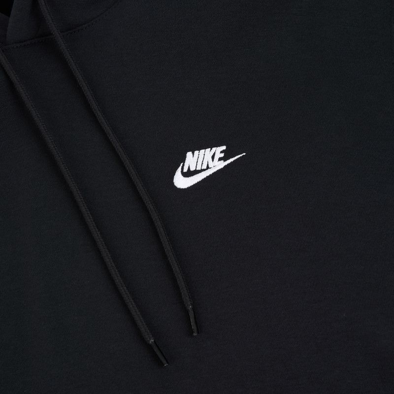 Кофта чоловіча Nike Club Pullover Hoodie black/black/white 8