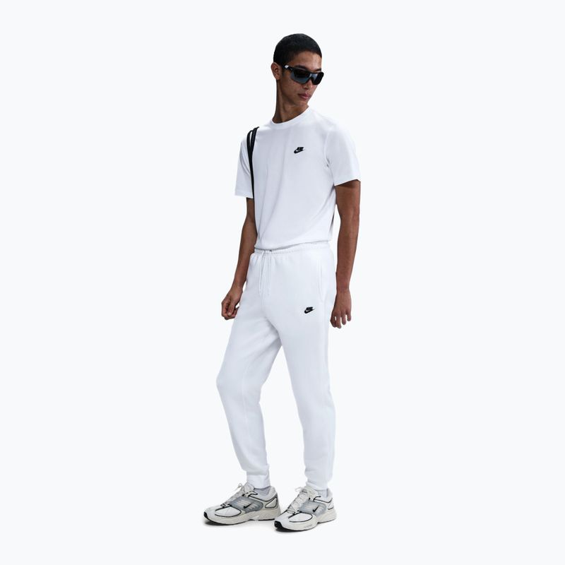 Штани чоловічі Nike Club Jogger white/white/black 2
