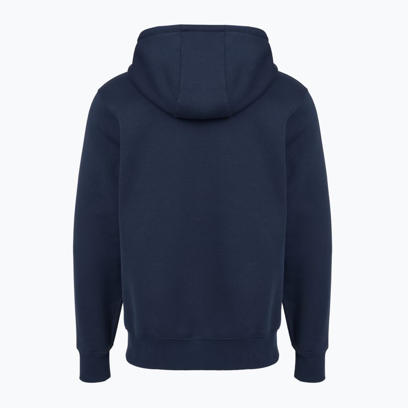 Кофта чоловіча Nike Club Full Zip Hoodie obsidian/obsidian/white 7