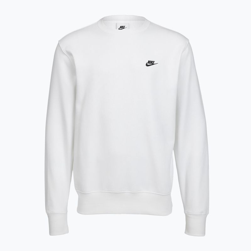 Кофта чоловіча Nike Club Fleece Crew white/black 7