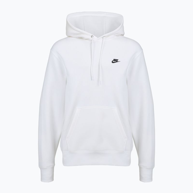 Кофта чоловіча Nike Club Pullover Hoodie white/white/black 7