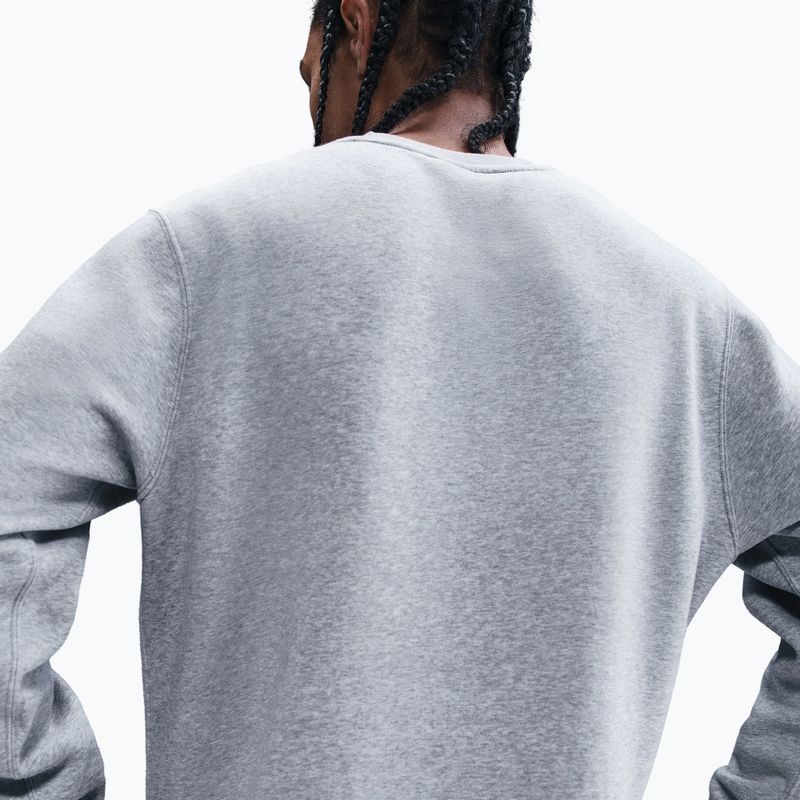 Кофта чоловіча Nike Sportswear Club Graphic Fleece Crew dark grey heather/white 5