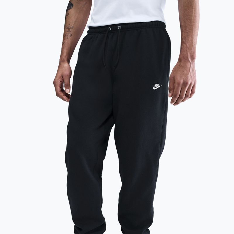 Штани чоловічі Nike Club Cuffed Brushed black/black/white 4