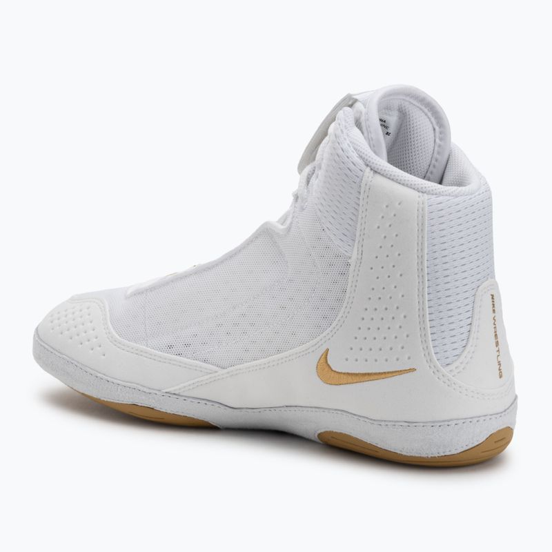 Кросівки борцівські Nike Inflict 4 white/metalic gold/photon dust/black 3