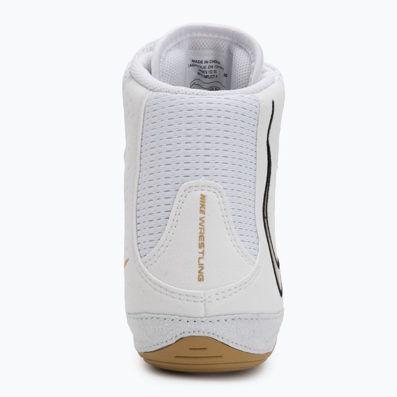 Кросівки борцівські Nike Inflict 4 white/metalic gold/photon dust/black 6