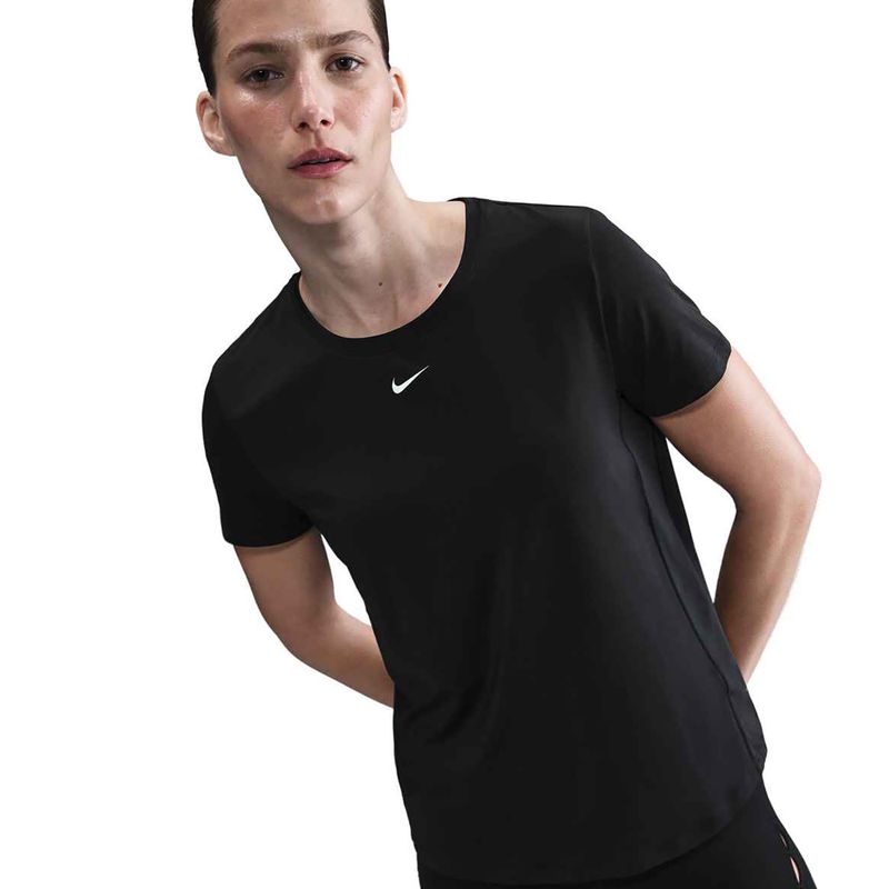 Футболка для тренувань жіноча Nike One Classic Dri-Fit black/white 4