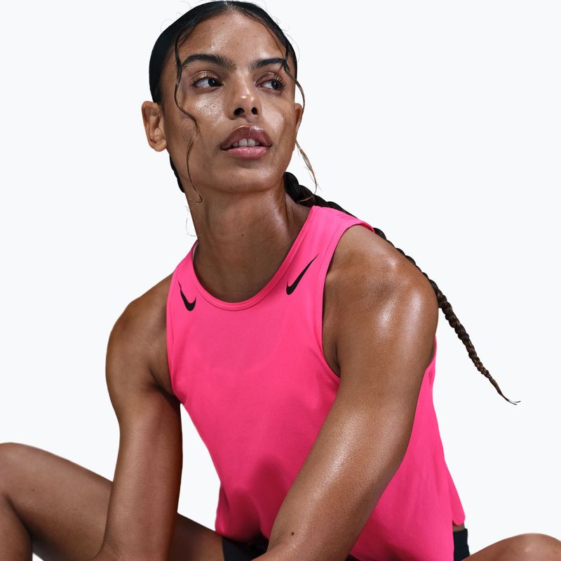 Футболка для бігу жіноча Nike AeroSwift hyper pink/black 6