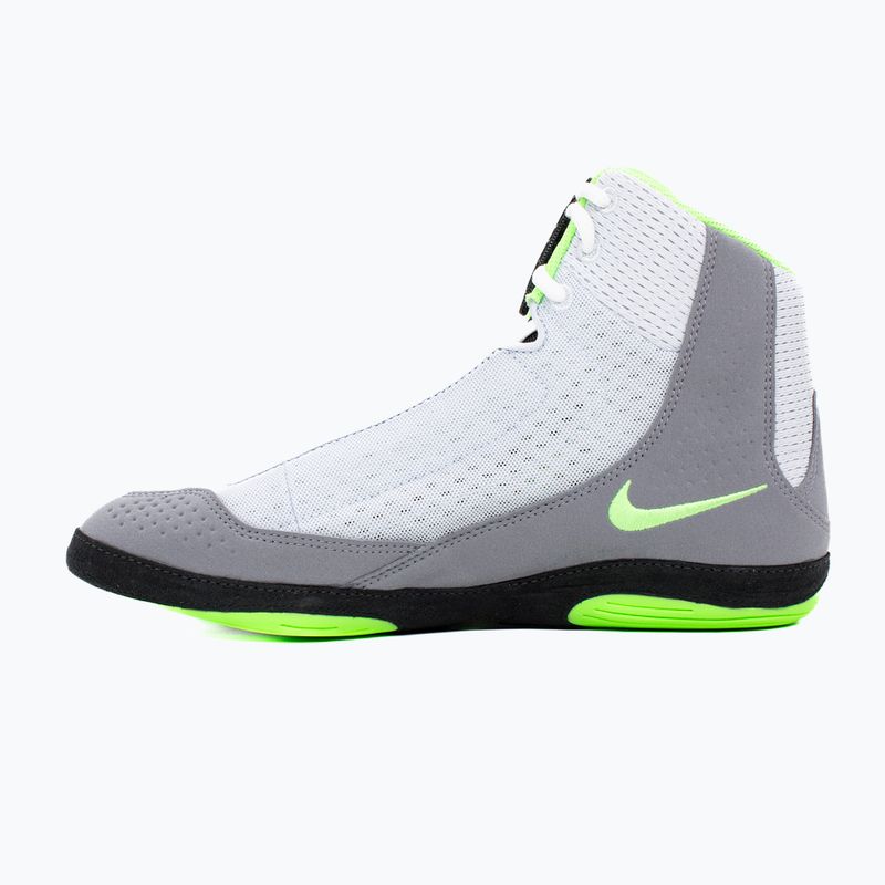 Кросівки борцівські Nike Inflict 4 football grey/lime blast/anthracite/white 2