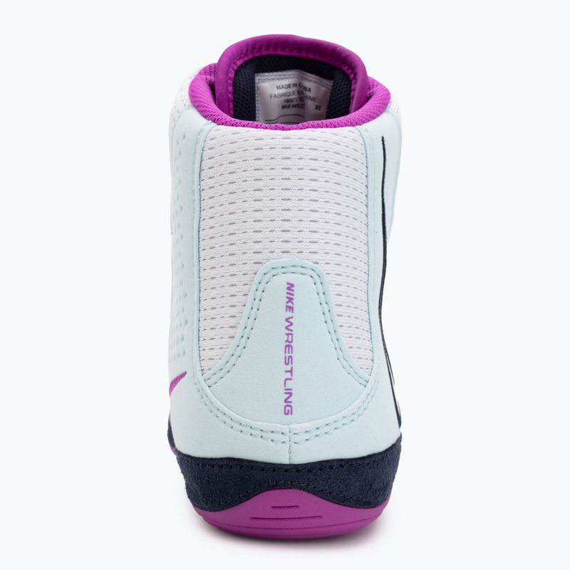 Кросівки борцівські Nike Inflict 4 white/hyper violet/glacier blue/obsidian 6