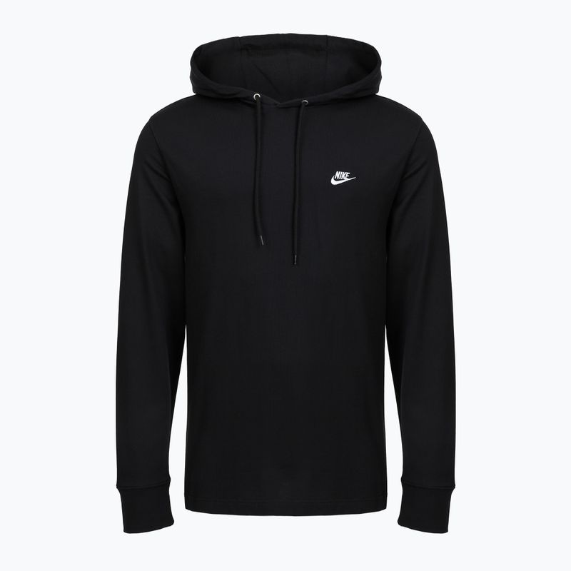 Кофта чоловіча Nike Sportswear Club Knit Pullover Hoodie black/black/white 4