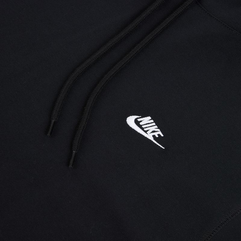 Кофта чоловіча Nike Sportswear Club Knit Pullover Hoodie black/black/white 6