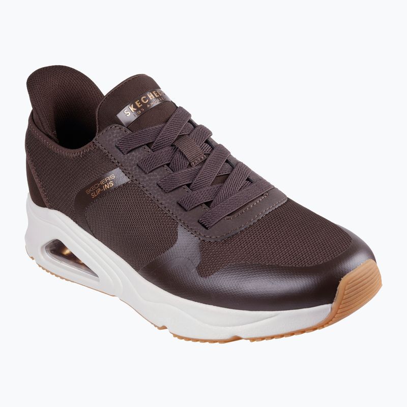 Чоловічі туфлі SKECHERS Uno Tres-Air Necessairy Comfort шоколадні 8