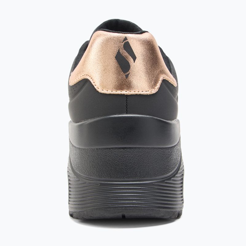 Кросівки жіночі SKECHERS Uno Wedge Hi Steps black/rose gold 6