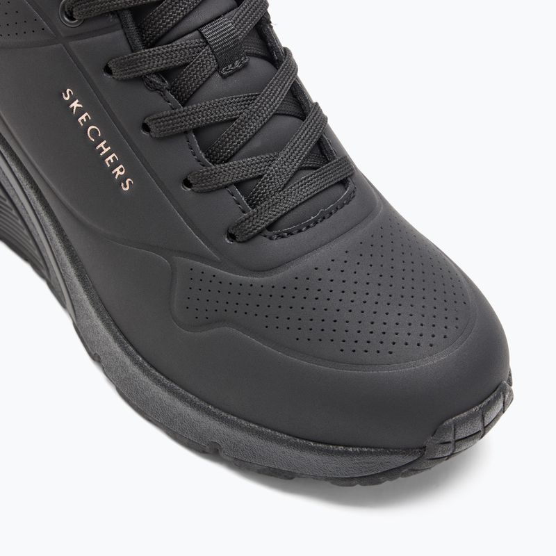 Кросівки жіночі SKECHERS Uno Wedge Hi Steps black/rose gold 7